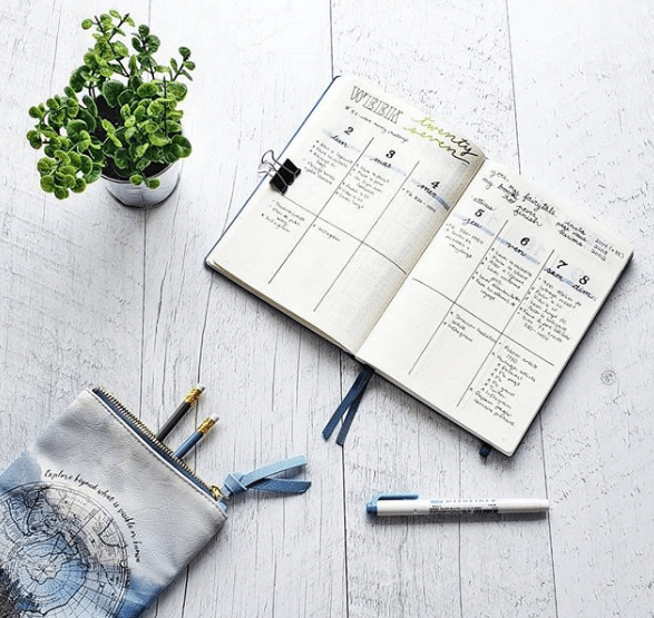 PetiteMelanie Minimalist Weekly Spread