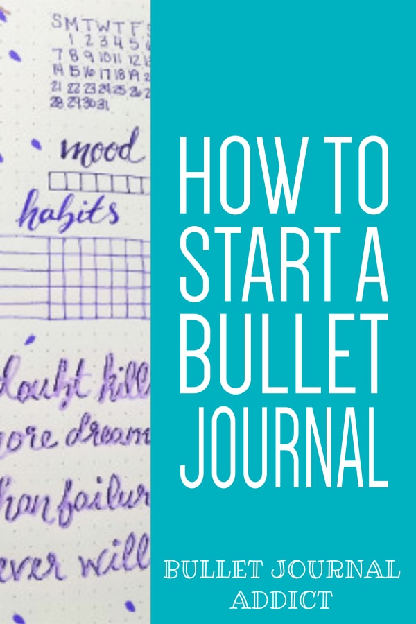 How To Start A Bullet Journal