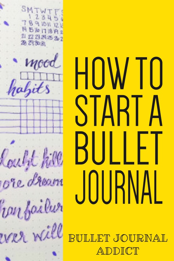 How To Start A Bullet Journal